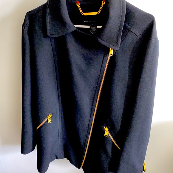 Marc Jacobs Black Jacket w/ Gold accent. Like new. - Picture 1 of 3